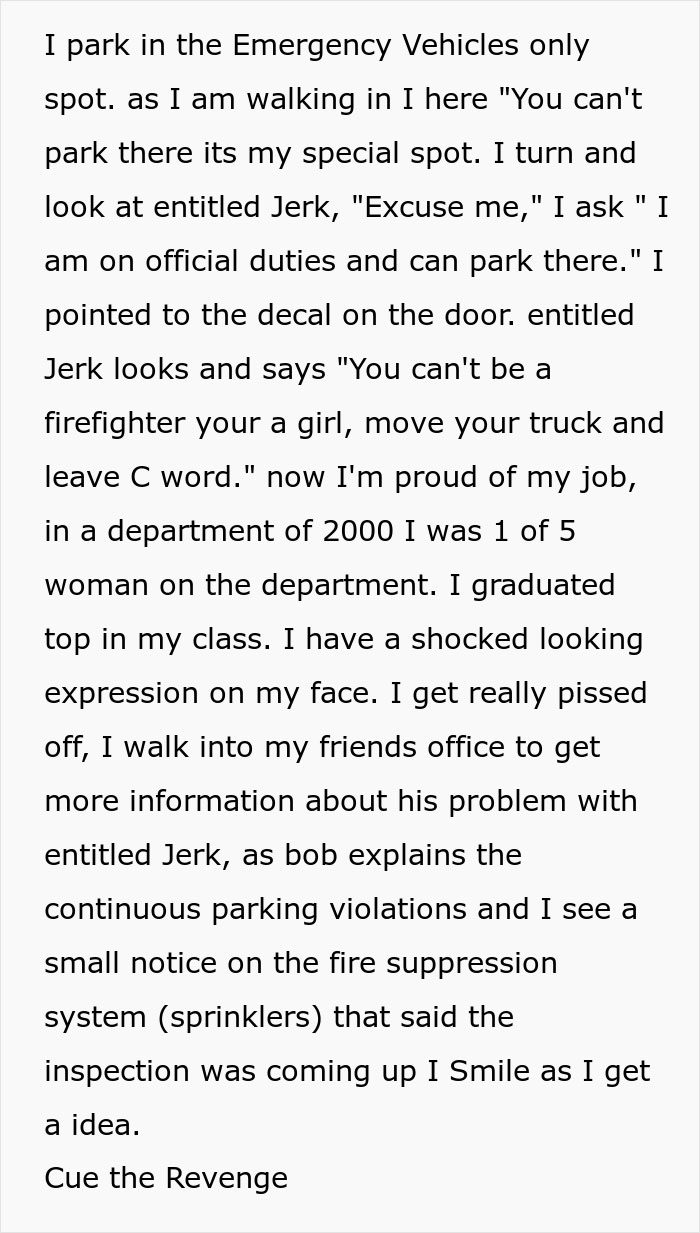 Entitled Jerk Keeps Parking His BMW In Emergency Vehicle Spot, Regrets Doing So After Female Firefighter Teaches Him A Lesson