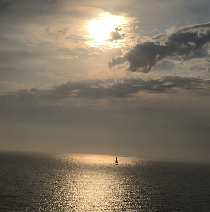 Love The Effect Of The Clouds Over The Sun, Whilst The Boat Just Adds Atmosphere