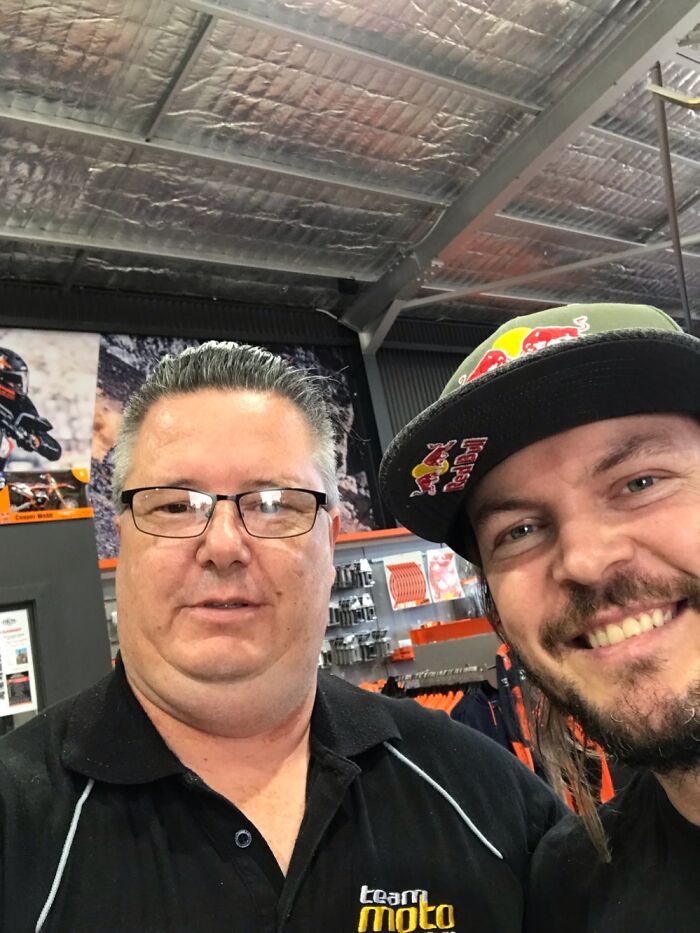 Me With Toby Price! 2 Time Dakar Rally And Multiple Finke Desert Race Champion. Absolute Legend