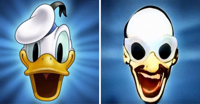An AI Trying To Form A Human Face That Resembles Donald Duck