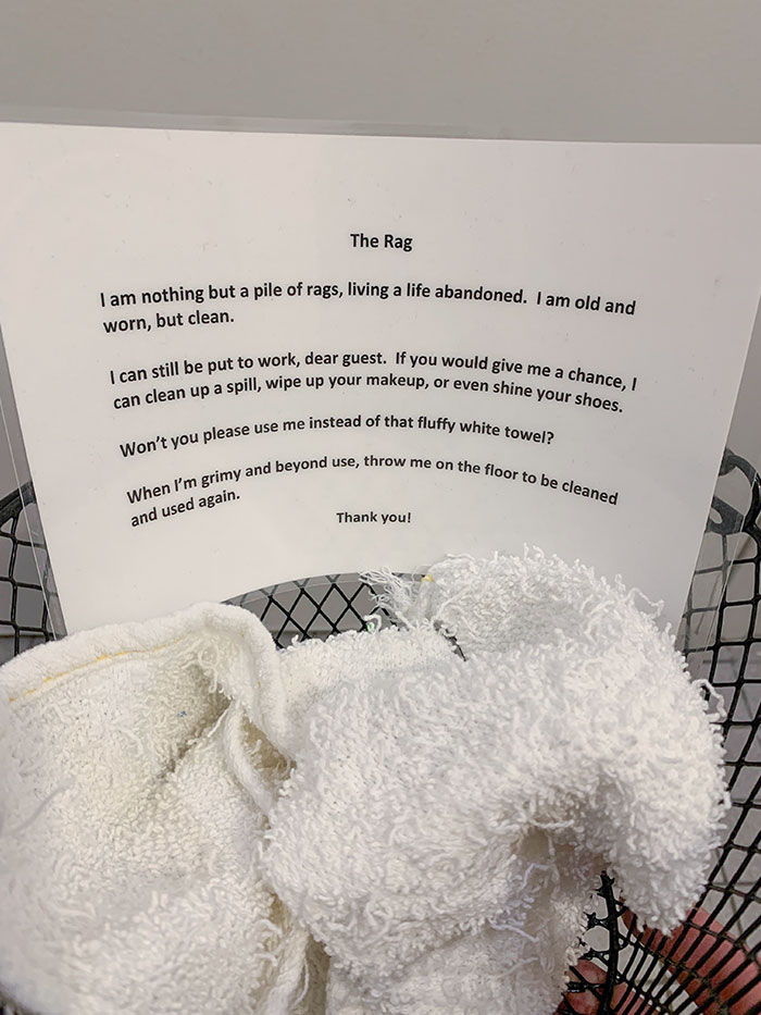 The Rag - Clever Use For Old Rags In This Hotel