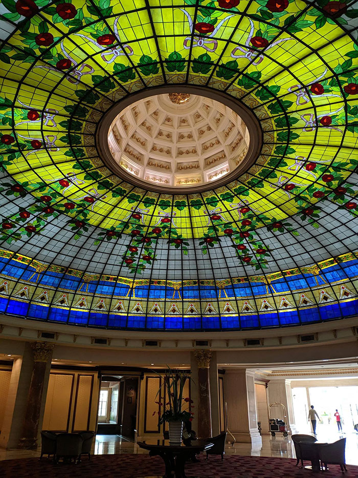 This Other Stained Glass Ceiling In A Different Hotel