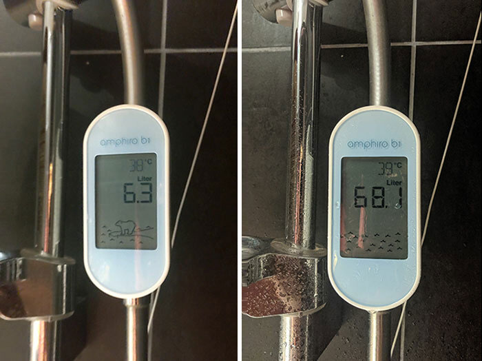 Shower At This Hotel Has A Flow Meter To Show How Much Water You Use, The Polar Disappears If You Use Too Much Of It