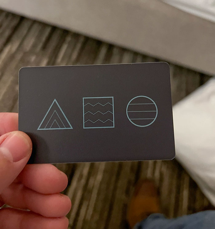 The Back Of My Hotel Key Card
