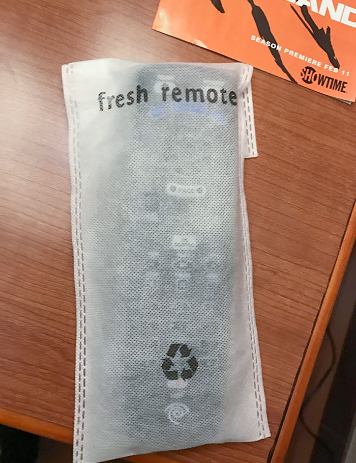 This Hotel Sanitizes Their Remotes