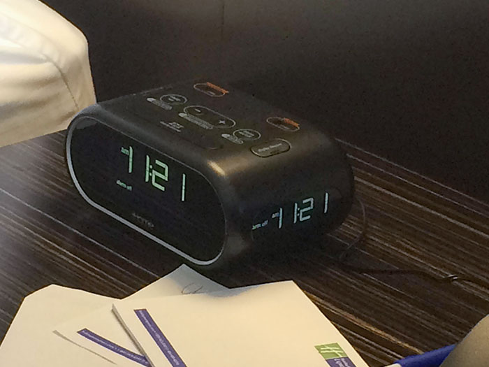 This Hotel Clock Has Displays On Three Sides