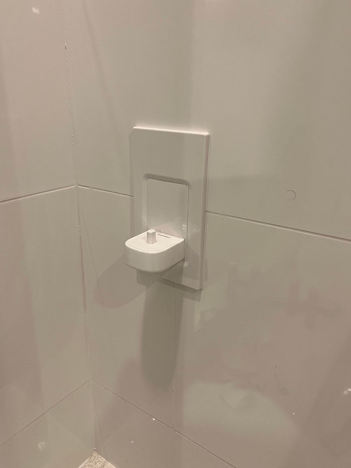 The Hotel I Am Staying At Has A Wall Mounted Electric Toothbrush Charging Point