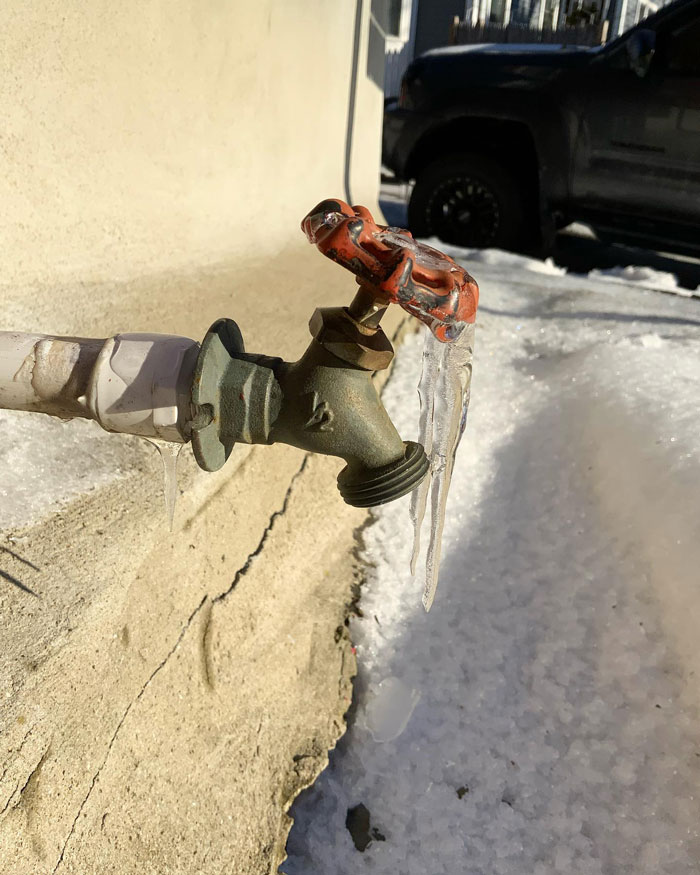 When You Don’t Turn Off Your Outdoor Faucet…