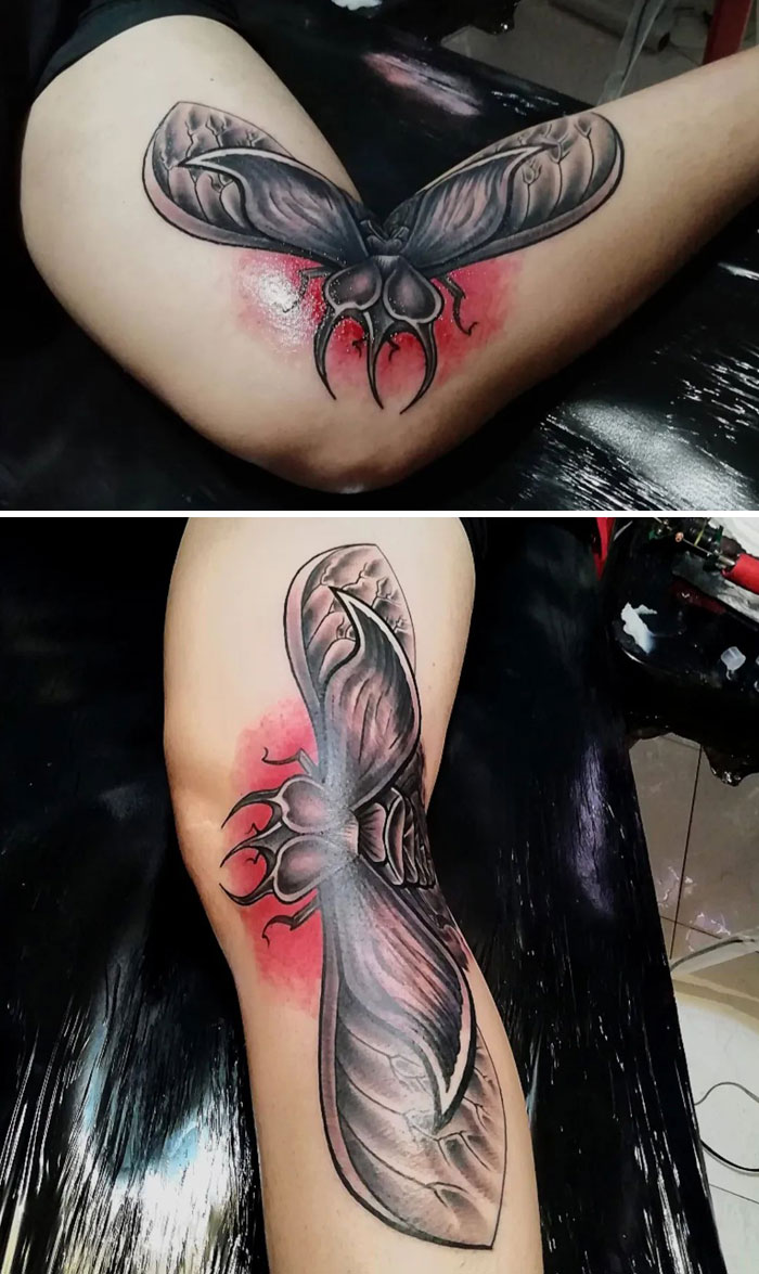 Of All The Beetle Tattoos I've Ever Seen This Is The Coolest One