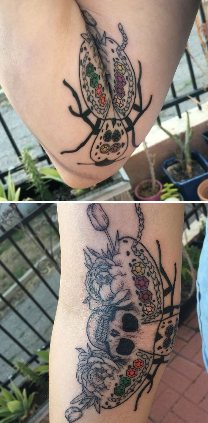 I Designed And Tattooed This Awesome Maquech Beetle