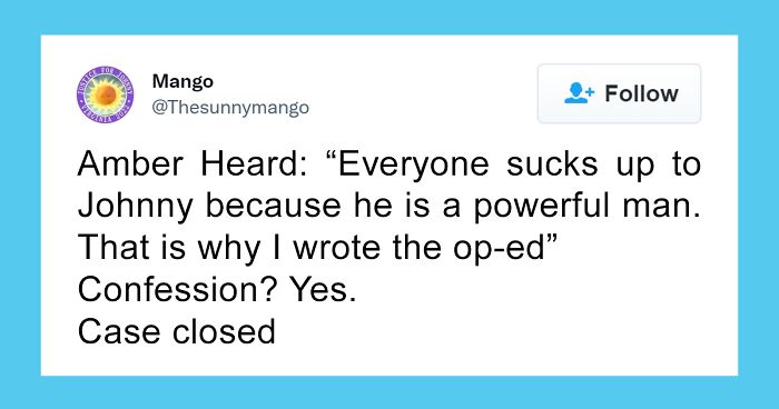 50 Tweets From Audiences Responding To The Final Testimonies In The Johnny Depp And Amber Heard Case