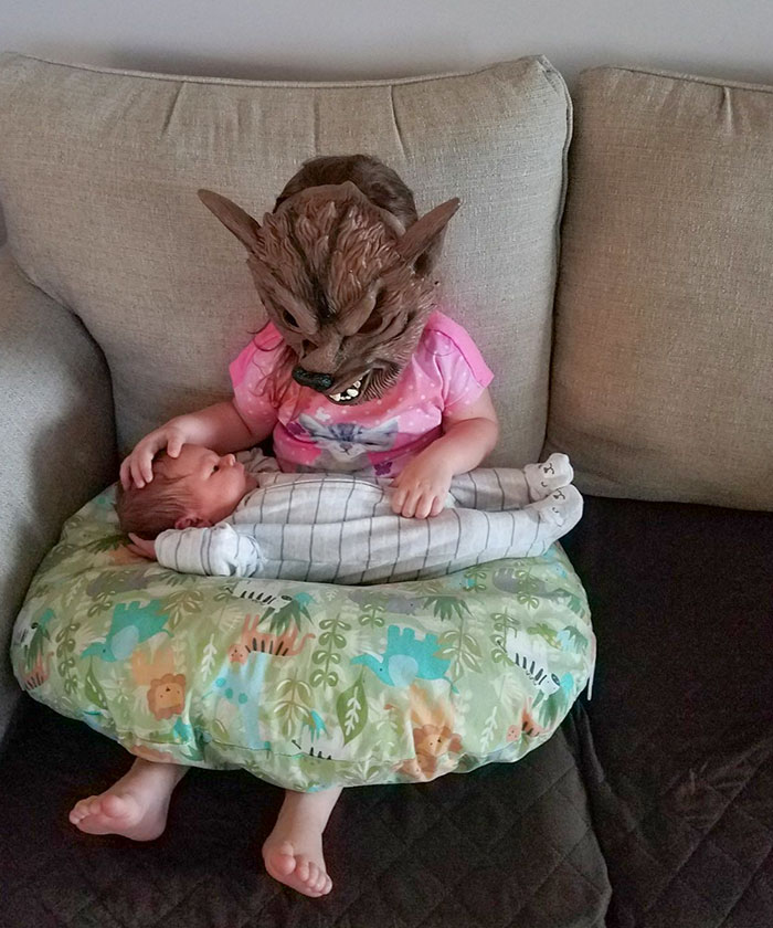 This Is How My 2.5-Year-Old Niece Insists On Holding Her New Baby Brother