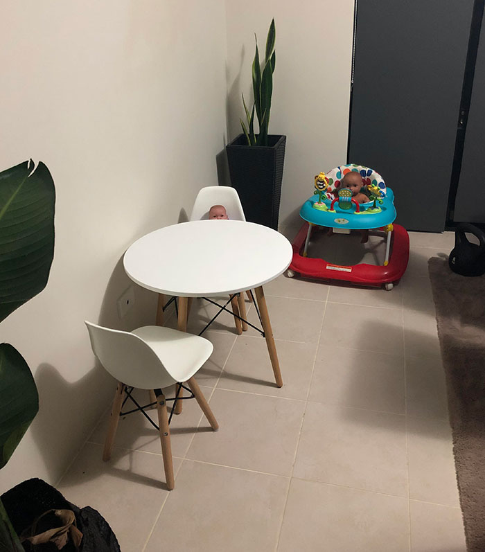 Despite Multiple Talkings Too, My 2-Year-Old Keeps Leaving Dolls In Life-Like Positions Around The House. Scares The Life Out Of Me Everytime