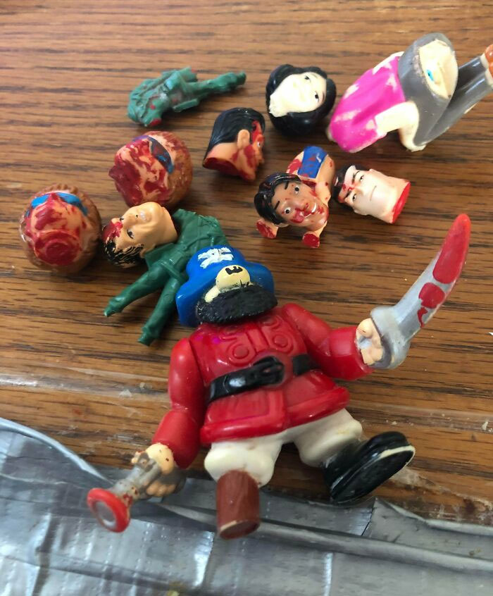 So The Kid I Babysit Did This To His Toys