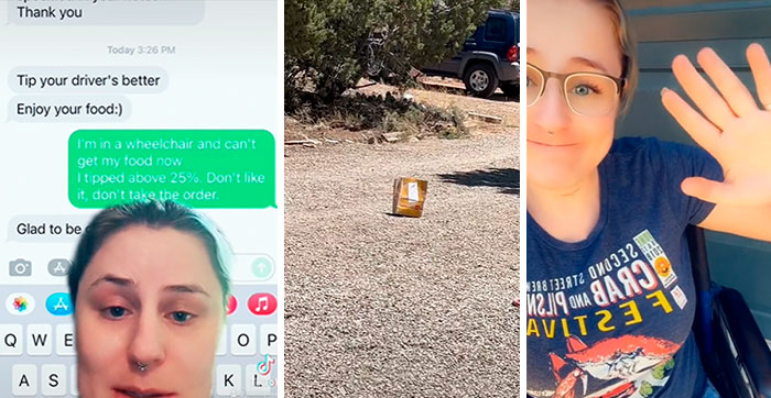 Woman With A Disability Is Appalled At How GrubHub Driver Treated Her After Being Unhappy With 26% Tip