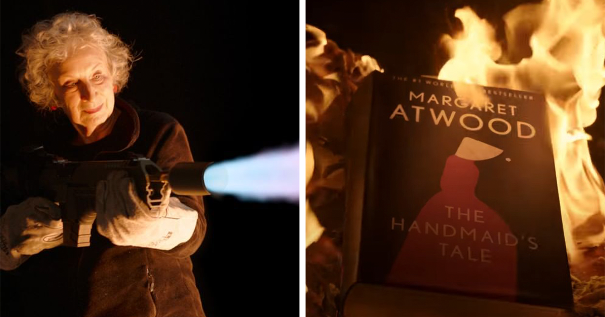 Having Her Book Banned In Various Places, Margaret Atwood Introduces Us To A  Symbolic Issue Of The Handmaid's Tale That Is Unburnable | Bored Panda