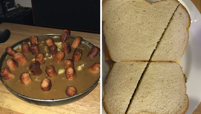 40 Dishes Made By Guys That Raise A Lot Of Questions And Zero Appetite, As Shared By Their Girlfriends Online