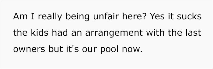 Neighbor Is Enraged After This Woman Doesn’t Allow Their Kids To Use Her Private Pool Since “They’re Just Kids” Neighbor Is Enraged After This Woman Doesn’t Allow Their Kids To Use Her Private Pool Since “They’re Just Kids”