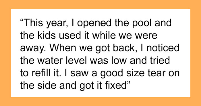 Man’s Pool Gets Damaged By Neighborhood Kids, Parents Complain When He Closes It
