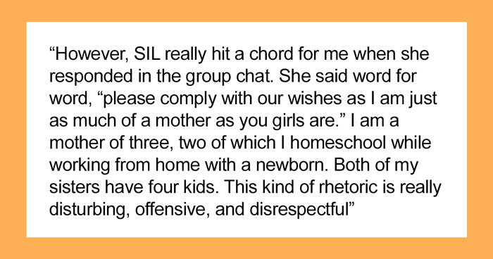 “This Kind Of Rhetoric Is Really Disturbing, Offensive, And Disrespectful”: Childless Sister-In-Law Requests To Be “Equally Celebrated” On Mother’s Day