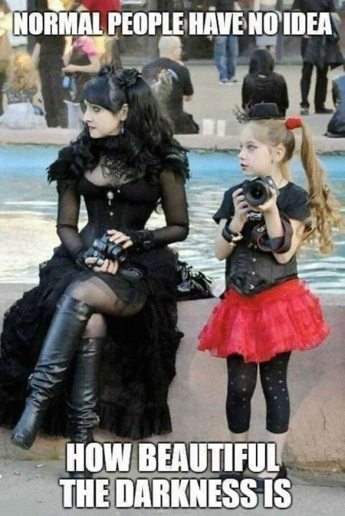 Friend On Facebook Posted This. I Love Her But This Ain't It When Goth/Emo Is Literally Trending Now