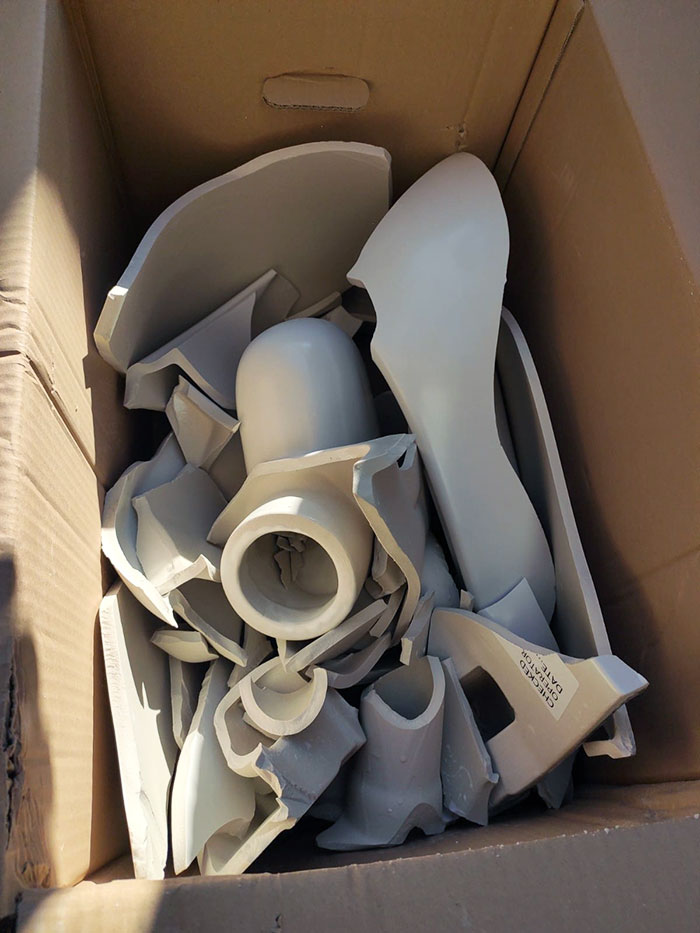 Been Waiting 6 Weeks For A Rather Expensive Toilet So We Can Fit It At A Client's House, It Has Finally Arrived