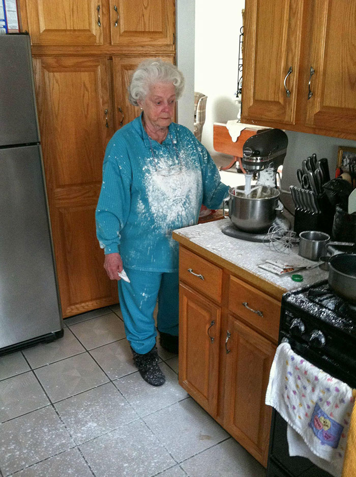 My Grandma Got Into A Fight With Our Mixer. The Mixer Won