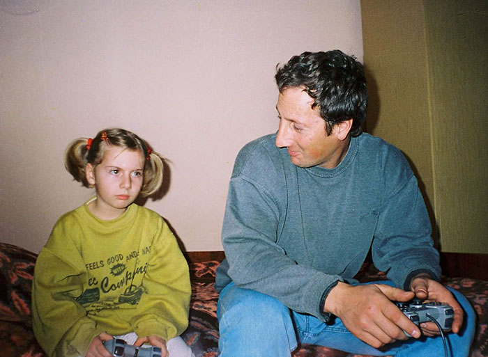 Me, Absolutely Wrecked On PS1 By My Dad