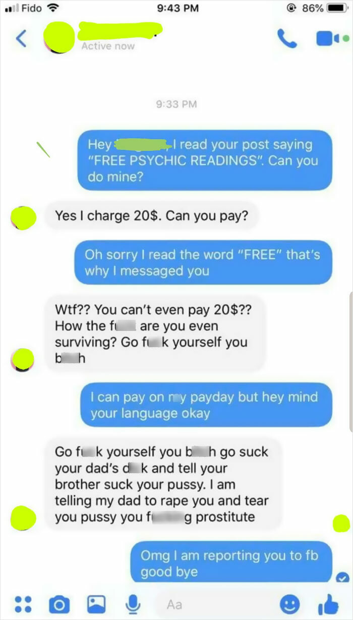 Reverse Choosing Beggar: Offers Free Readings & Then Goes Off When Asked