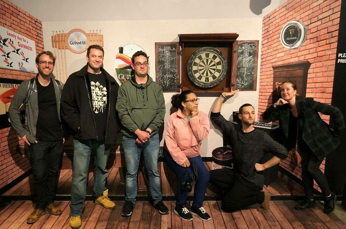 Our Amazing Trip To Dublin. This Picture Is The Perfect Example Of 2 Different Types Of People