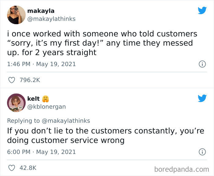 Gotta Keep The Customer Happy All The Time