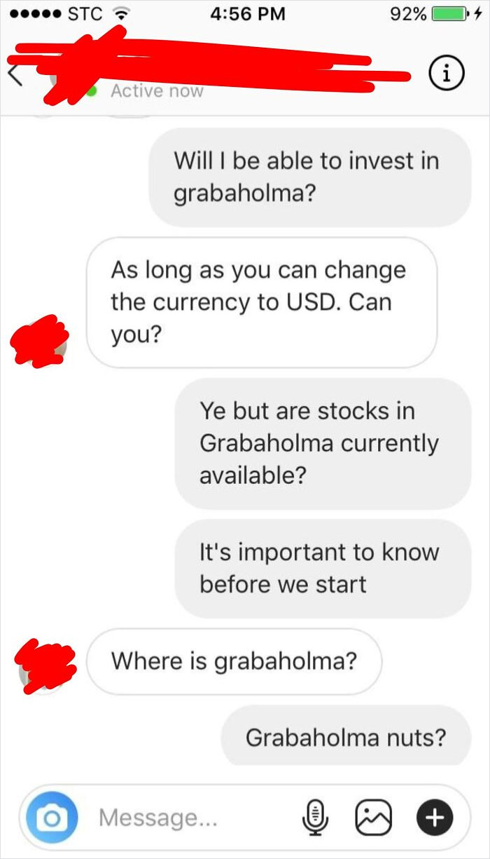 Scammer Was Asking Me To "Invest $300". Had To Do It To 'Em