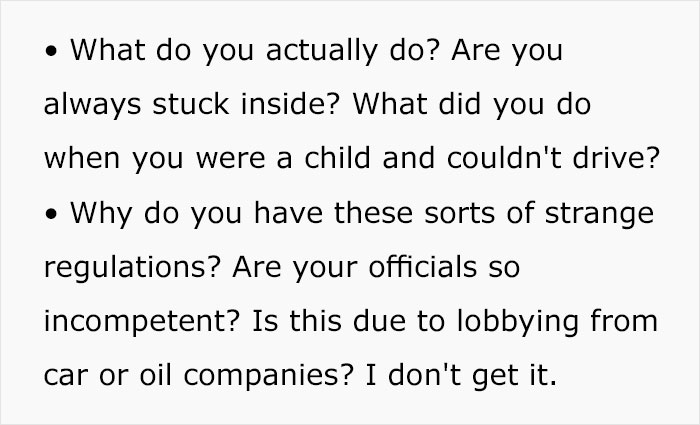 European Is Shocked To Learn How American Suburbs Work, Goes Online To Ask Some Accurate Questions European Is Shocked To Learn How American Suburbs Work, Goes Online To Ask Some Accurate Questions