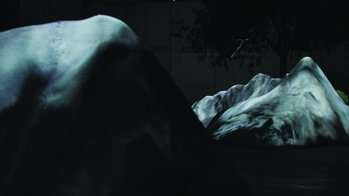 A 21-Meter-Long Sculpture Was Filled With Floating Motion Graphics Emerging From The Ai (10 Pics)