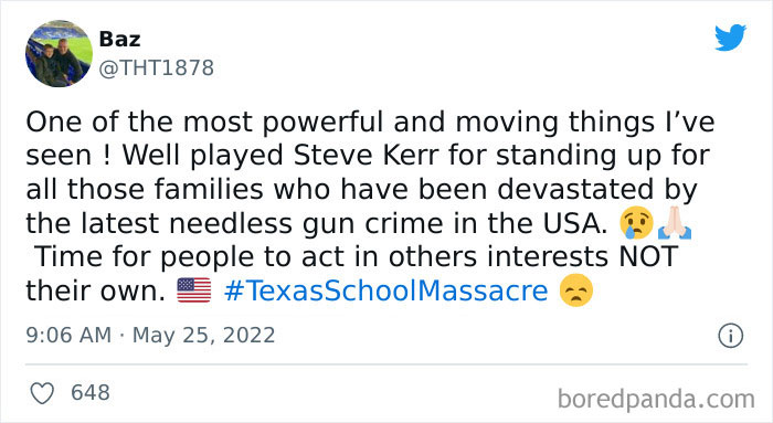 "It’s Pathetic!": Warriors Head Coach Storms Out Of Pre-Game Press Conference After Railing Senate For Blocking Gun Control "It’s Pathetic!": Warriors Head Coach Storms Out Of Pre-Game Press Conference After Railing Senate For Blocking Gun Control