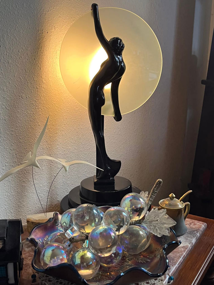 I Had Bought My Mother A Silhouette Lamp For Her Birthday When I Was In My Teens. I’ve Been Thrifting Forever. The Lamp Got Lost In The Fire And I Swore I Would Find One Again, And, If I Could Afford It, I Would Buy One Again. Today, We Met Again!