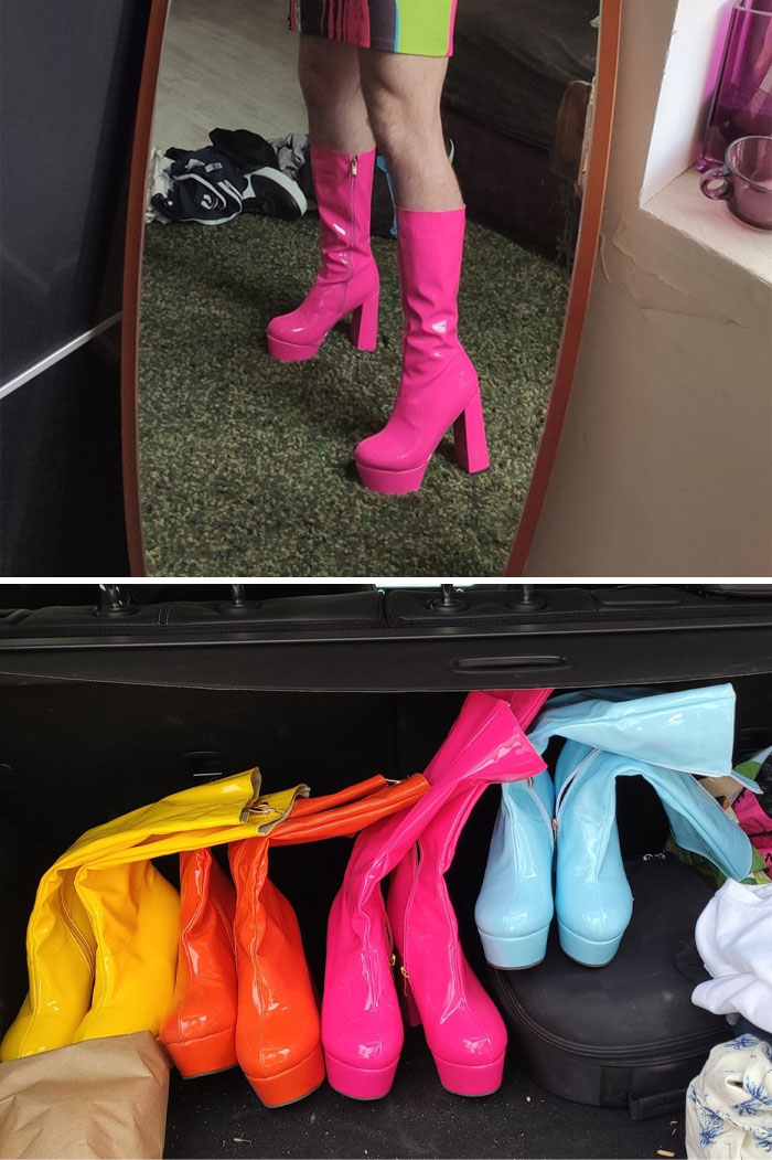 My Mom And I Found These Amazing Boots At The Flea Market Today And We Just Had To Get Them (For The Amazing Price Of 20$ For All 4 Pairs!?)