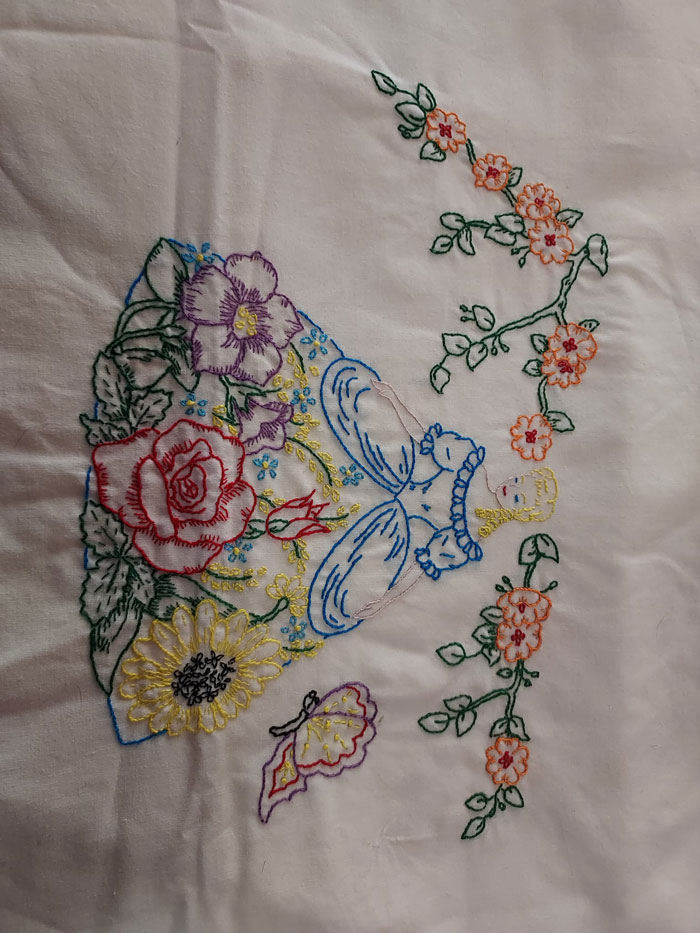 I Have Two Pillow Cases Up For Grabs. They Have Been Packed Away For Quite A Few Years And Could Use A Good Washing