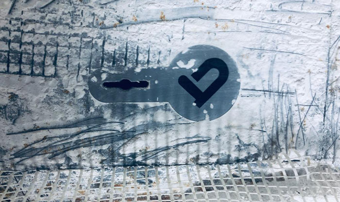 Found This Metal Key Shaped Object With In My Wall Behind Some Meshes, Anyone Knows What This Is?