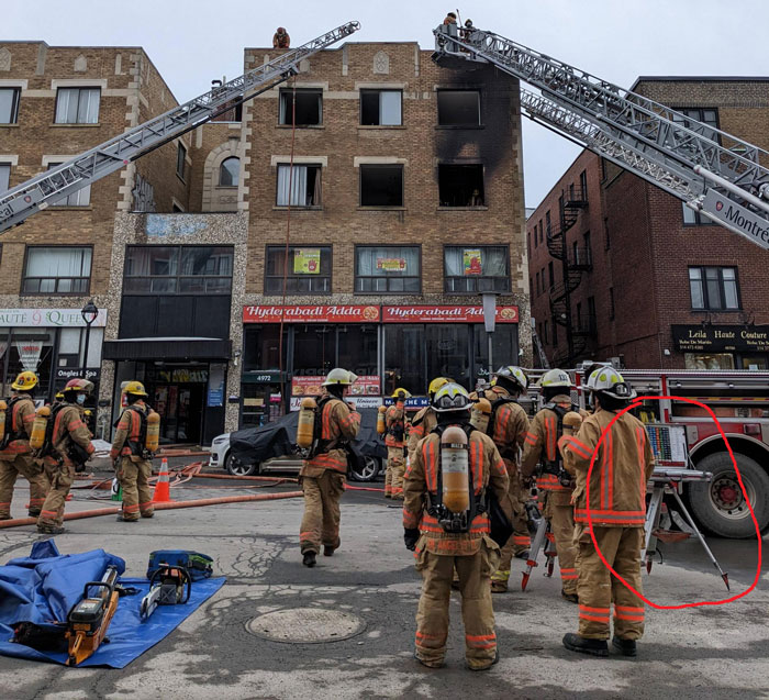 What Is This Coloured Board Thing Firefighters Set Up?
