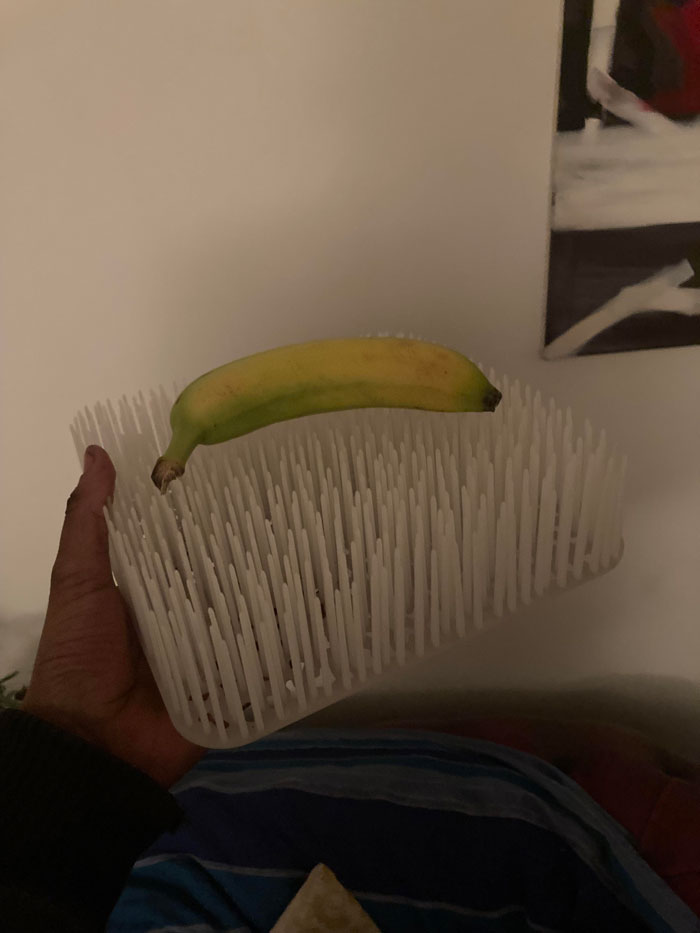 Spiky Plastic Thing Banana For Scale!