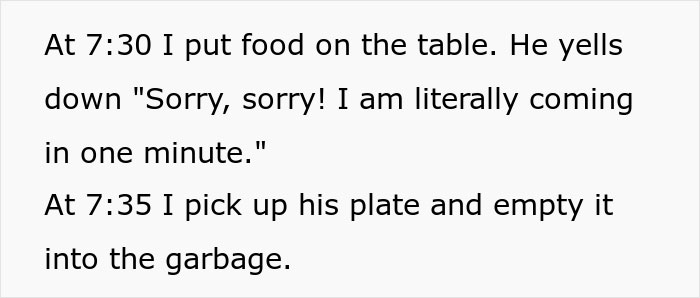 Husband Is Always Late For Dinner Despite Having A Full Hour To Unwind After Work, Desperate Wife Snaps And Throws His Meal In The Trash