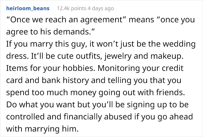 “He Told Me I Should Grow Up”: Man Returns His Future Wife’s Dream Wedding Dress Unbeknownst To Her Because It “Was Wasting Money” “He Told Me I Should Grow Up”: Man Returns His Future Wife’s Dream Wedding Dress Unbeknownst To Her Because It “Was Wasting Money”