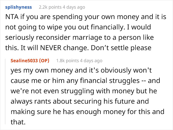 “He Told Me I Should Grow Up”: Man Returns His Future Wife’s Dream Wedding Dress Unbeknownst To Her Because It “Was Wasting Money” “He Told Me I Should Grow Up”: Man Returns His Future Wife’s Dream Wedding Dress Unbeknownst To Her Because It “Was Wasting Money”