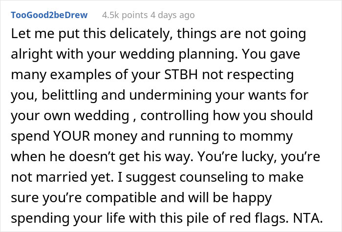 “He Told Me I Should Grow Up”: Man Returns His Future Wife’s Dream Wedding Dress Unbeknownst To Her Because It “Was Wasting Money” “He Told Me I Should Grow Up”: Man Returns His Future Wife’s Dream Wedding Dress Unbeknownst To Her Because It “Was Wasting Money”