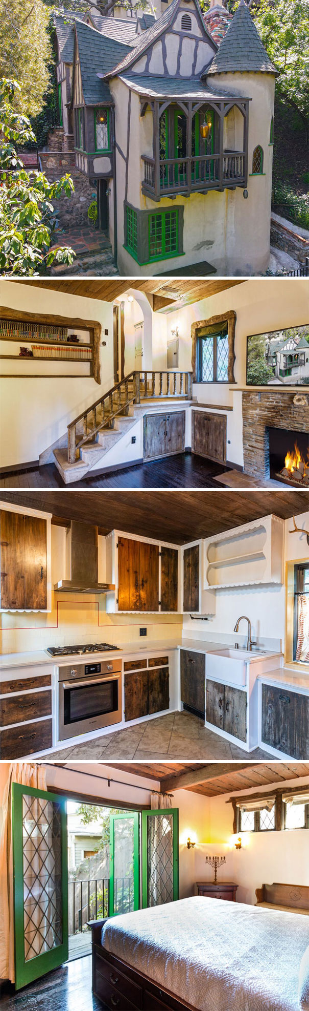 This Hollywood Hills Fairytale Cottage Was Designed To Match The Style Of The Disneyland Castle And Can Be Yours For Only $1.395 Million