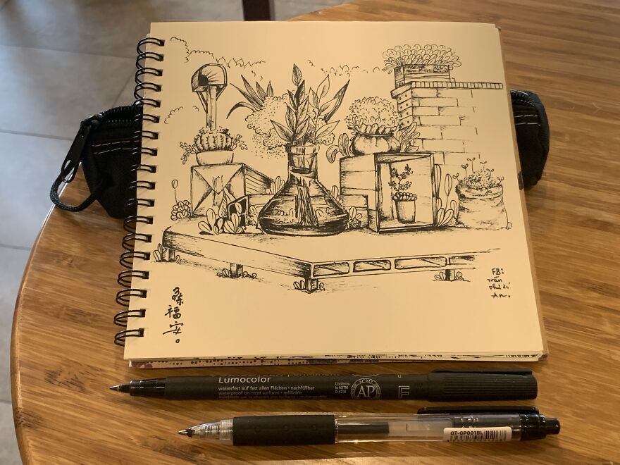 I Just Randomly Combined Things That I've Seen Somewhere In These Drawings (19 Pics)