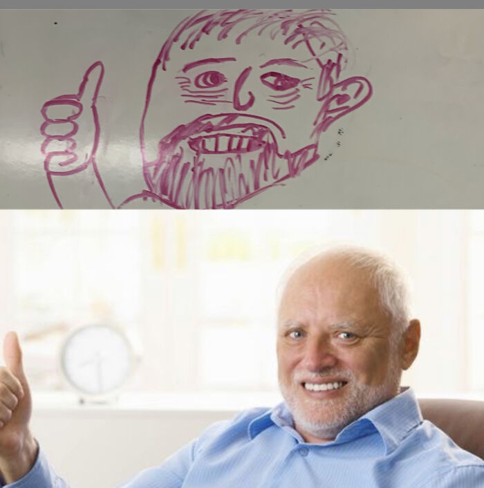 Rough Drawing On A White Board