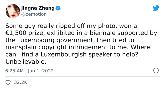 World Famous Photographer Accuses Artist Of Ripping Off Her Work, Is Shocked By His Response