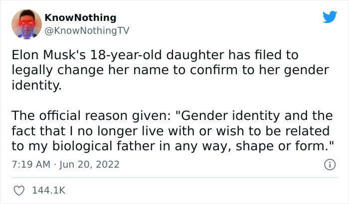 People React To Elon Musk's Daughter Disowning Him And Changing Her Name People React To Elon Musk's Daughter Disowning Him And Changing Her Name